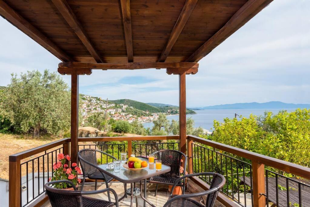 Seaside House With View Over Pagasitikos Áfissos Exteriér fotografie